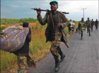 Soldats du M23 sur les routes de la RDC
